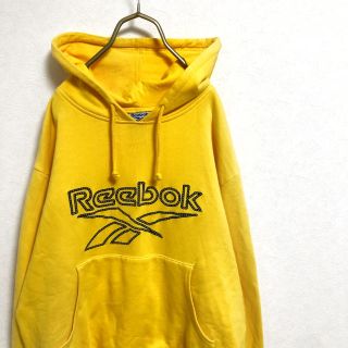 ReeBokの パーカー イエロー\u0026ブラック フード付き