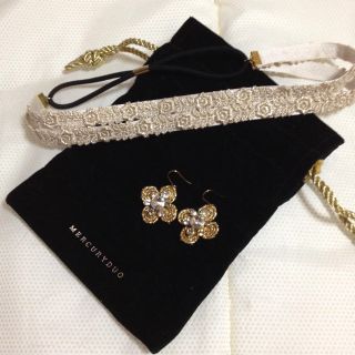 マーキュリーデュオ(MERCURYDUO)のMERCURYDUO♡フラワーピアス(ピアス)