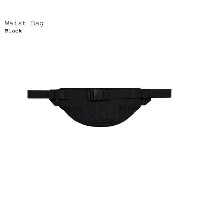 Supreme(シュプリーム)のsupreme Waist Bag black メンズのバッグ(ウエストポーチ)の商品写真