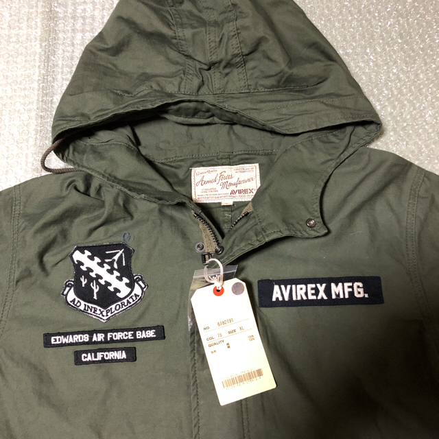 AVREX パッチドカスタムシェルパーカー