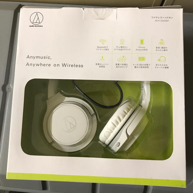 audio-technica(オーディオテクニカ)のATH-S200BT Audio-Technica wireless スマホ/家電/カメラのオーディオ機器(ヘッドフォン/イヤフォン)の商品写真