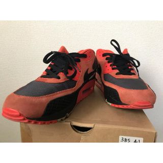 ナイキ(NIKE)のNIKE AIR MAX 90 PREMIUM ORANGE/BLACK(スニーカー)