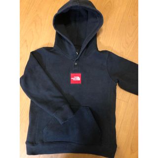 ザノースフェイス(THE NORTH FACE)の黒パーカー 130センチ(Tシャツ/カットソー)