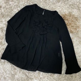 クレージュ(Courreges)のcourreges 黒 ブラウス(シャツ/ブラウス(長袖/七分))