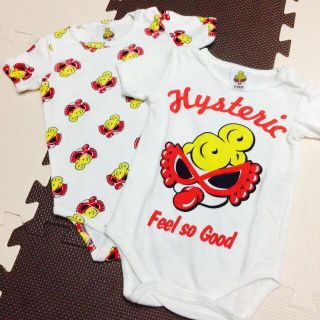 ヒステリックミニ(HYSTERIC MINI)のヒスミニ♡半袖ボディスーツ(ロンパース)