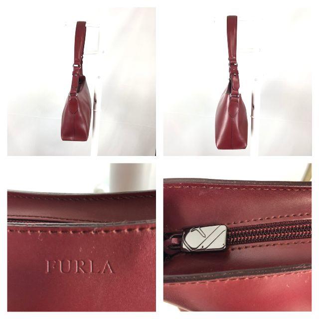 Furla(フルラ)の【美品】フルラ レザーショルダーバッグ ボルドー 保存袋付 レディースのバッグ(ショルダーバッグ)の商品写真