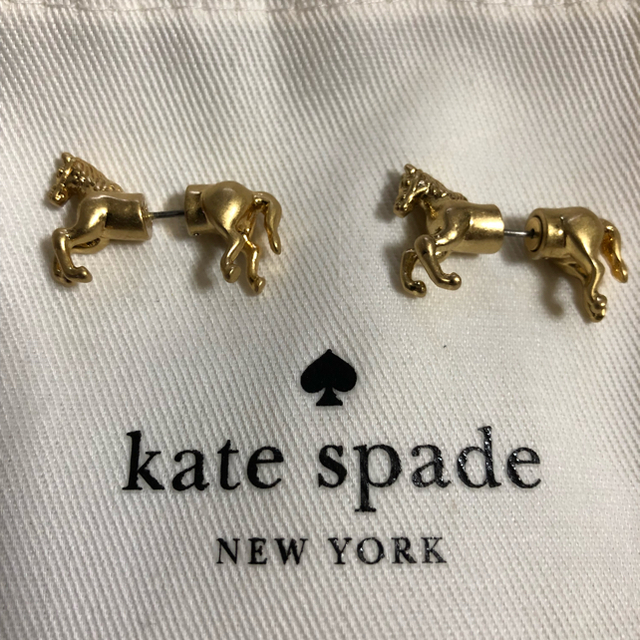 kate spade new york(ケイトスペードニューヨーク)の新品未使用❗️ケイトスペードピアス 馬 ホース アニマル 動物 イヤージャケット レディースのアクセサリー(ピアス)の商品写真