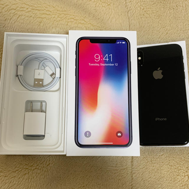 公式の Apple SIMフリーdocomo スペースグレイ 64GB X iPhone スマートフォン本体 