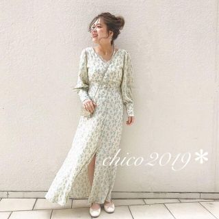 フーズフーチコ(who's who Chico)の人気完売♡フーズフーチコ♡花柄ロングワンピース(ロングワンピース/マキシワンピース)