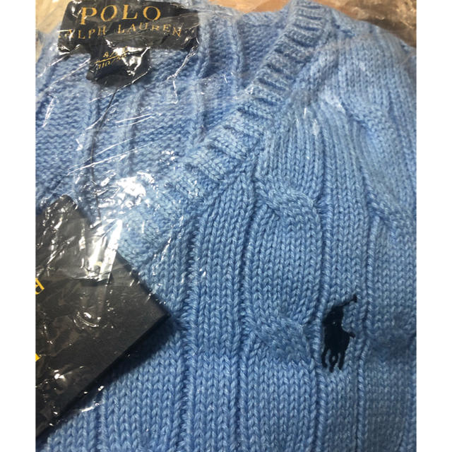 POLO RALPH LAUREN(ポロラルフローレン)の新品未使用 ラルフローレン ニットベスト 110  キッズ/ベビー/マタニティのキッズ服男の子用(90cm~)(ドレス/フォーマル)の商品写真