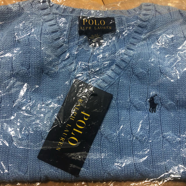 POLO RALPH LAUREN(ポロラルフローレン)の新品未使用 ラルフローレン ニットベスト 110  キッズ/ベビー/マタニティのキッズ服男の子用(90cm~)(ドレス/フォーマル)の商品写真