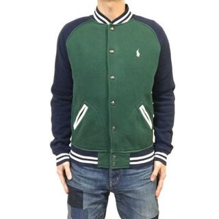 ポロラルフローレン(POLO RALPH LAUREN)の良品　ポロ　ラルフローレン　スウェット　フリース　ベースボール　ジャケット(スタジャン)