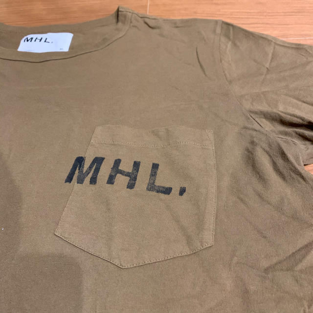 MARGARET HOWELL(マーガレットハウエル)のMHL. ロゴTシャツ【ブラウン】XLサイズ メンズのトップス(Tシャツ/カットソー(半袖/袖なし))の商品写真