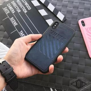 オフホワイト(OFF-WHITE)のiPhone XS ケース black off wite(iPhoneケース)