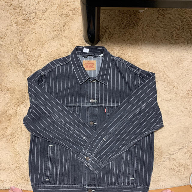 Levi's×supreme Pinstripe Trucker Jacket約51cm身幅