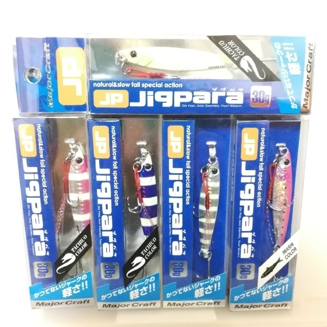 Major Craft(メジャークラフト)の新品未使用✩送料込み♪メジャークラフト ジグパラショート30g 5カラーセット スポーツ/アウトドアのフィッシング(ルアー用品)の商品写真