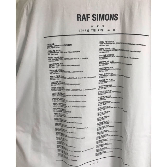 RAF ハングル Tシャツの通販 by hyshyw's ｜ラフシモンズならラクマ SIMONS - RAF SIMONS 新品NEW