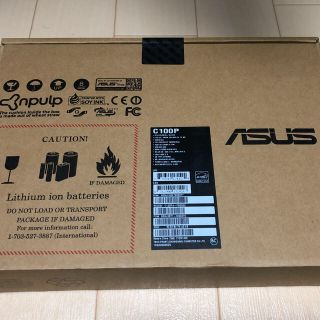 エイスース(ASUS)のASUS chromebook c100pa 4GB 国内版 新品未開封(ノートPC)