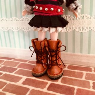 プチブライス アウトフィット ロングブーツ 靴 リトルダル(人形)