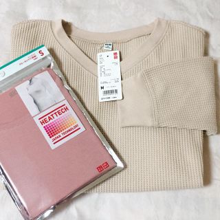 ユニクロ(UNIQLO)のタグ付き♡ユニクロトップス2点セット(Tシャツ(長袖/七分))