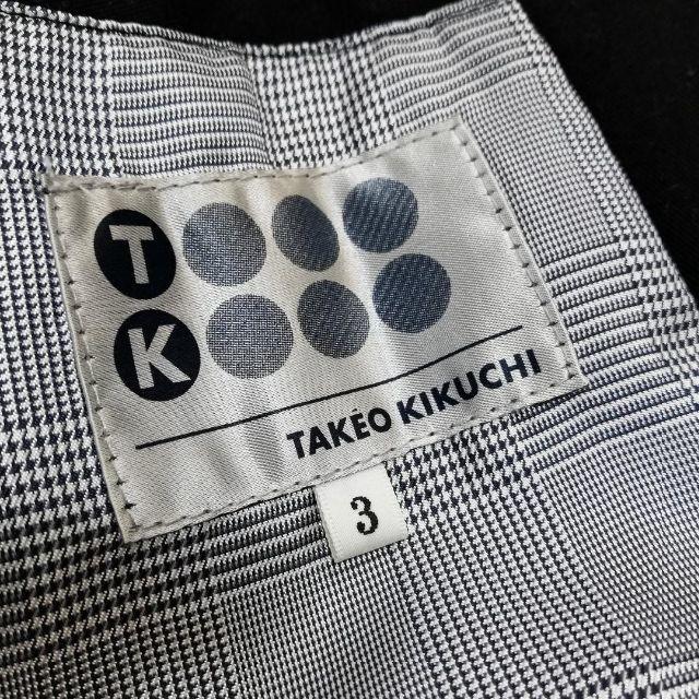 TAKEO KIKUCHI(タケオキクチ)の状態良好☆タケオキクチ★一つボタン　テーラードジャケット☆ブラック レディースのジャケット/アウター(テーラードジャケット)の商品写真