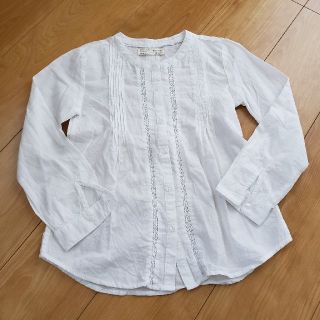 ザラキッズ(ZARA KIDS)のZARAgirls ホワイトシャツ (128cm)(ブラウス)