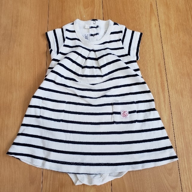 PETIT BATEAU ワンピース ロンパース (12m/74cm)