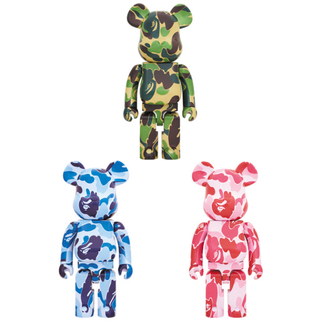 魅力の Bape - APE BATHING A ABC 3体セット 1000% BE@RBRICK CAMO ...