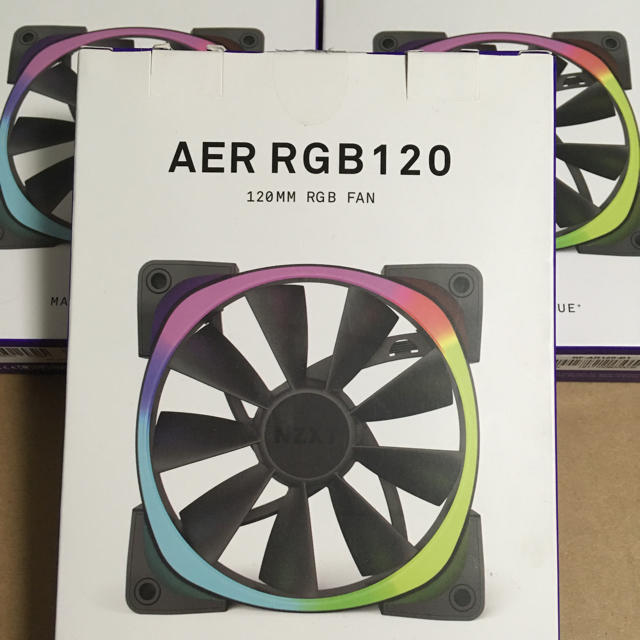 NZXT AER RGB12cmファン3個セット - PCパーツ