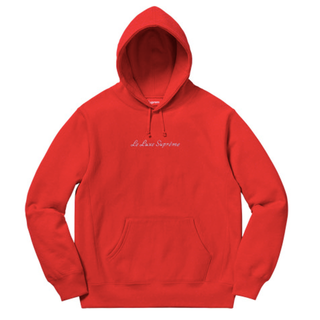 シュプリーム(Supreme)の【即発送】le luxe hooded sweatshirt red M(パーカー)