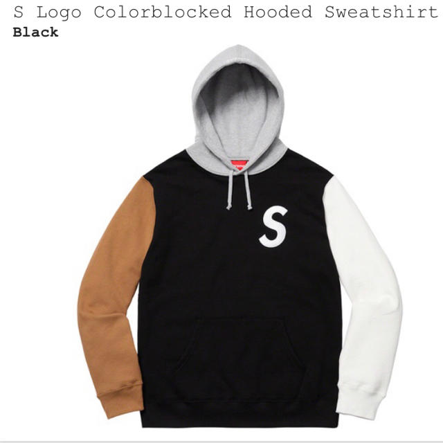 Supreme S logo Hooded sweatshirt Sサイズ 黒