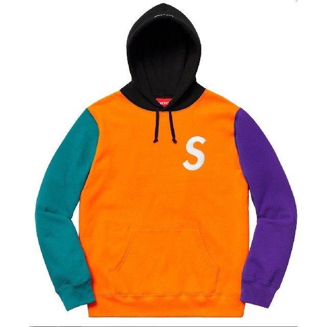 Supreme(シュプリーム)のS Logo Colorblocked Hooded  Sサイズ メンズのトップス(パーカー)の商品写真