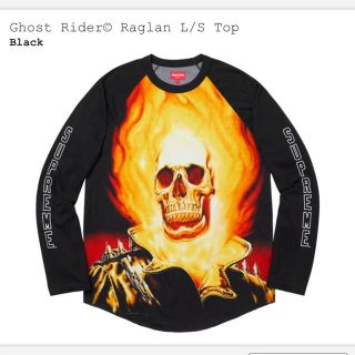 シュプリーム(Supreme)の黒 Lサイズ Supreme Ghost Rider ゴースト ライダー(Tシャツ/カットソー(七分/長袖))