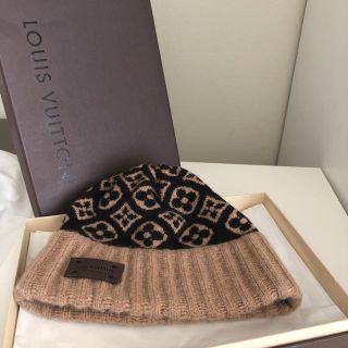 ルイヴィトン(LOUIS VUITTON)のルイ  ヴィトン     ロゴ ニット帽    (ニット帽/ビーニー)