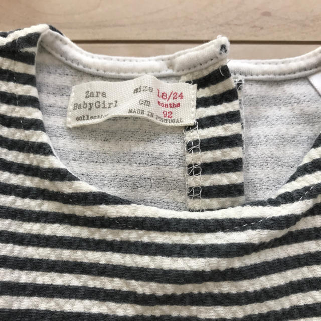 ZARA KIDS(ザラキッズ)の専用☆zara baby girl ボーダーワンピース キッズ/ベビー/マタニティのキッズ服女の子用(90cm~)(ワンピース)の商品写真