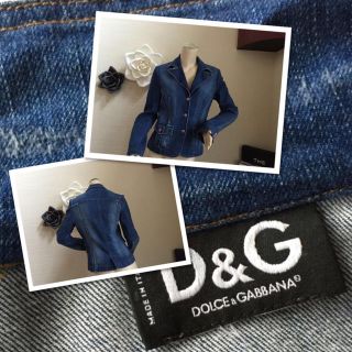 ドルチェアンドガッバーナ(DOLCE&GABBANA)の美品✨春夏マストダメージDenim DG(Gジャン/デニムジャケット)