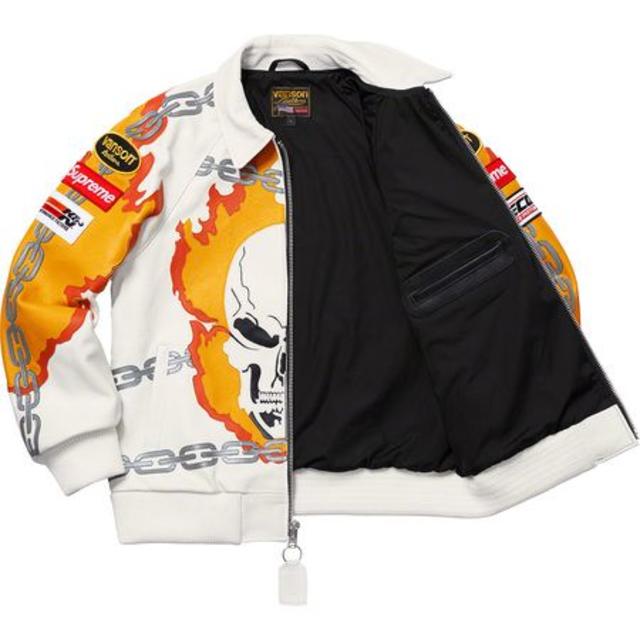 Supreme(シュプリーム)のS Supreme Vanson Leather Jacket 白 国内正規品 メンズのジャケット/アウター(レザージャケット)の商品写真