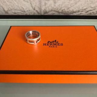 エルメス(Hermes)のエルメス ムーブアッシュ リング シルバー×ホワイト 指輪(リング(指輪))