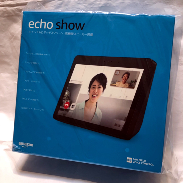 ECHO(エコー)のamazon echo show 第２世代 チャコール スマホ/家電/カメラのオーディオ機器(スピーカー)の商品写真