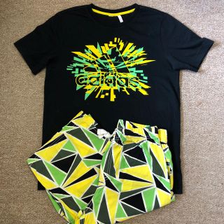 アディダス(adidas)のadidas 半袖Tシャツ 上下 コーデ(Tシャツ/カットソー)