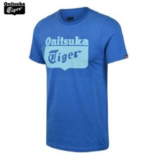 オニツカタイガー(Onitsuka Tiger)の★送料無料★UK直輸入★オニツカタイガー★コア ロゴ Tシャツ★青x薄青/M★(Tシャツ/カットソー(半袖/袖なし))