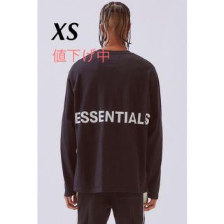 フィアオブゴッド(FEAR OF GOD)のFOG  Essentials クールネック長袖Tシャツ ブラックXS(Tシャツ/カットソー(七分/長袖))