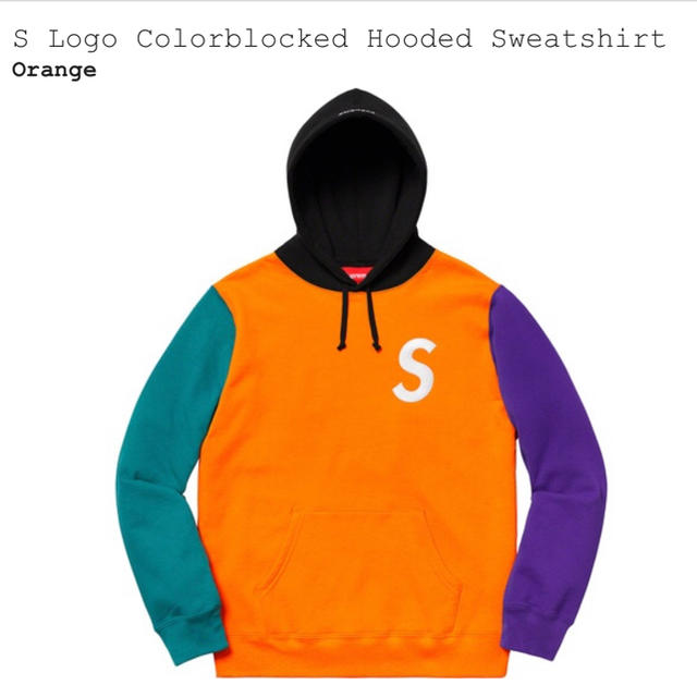 メンズS Logo Colorblocked Hooded Sweatshirt