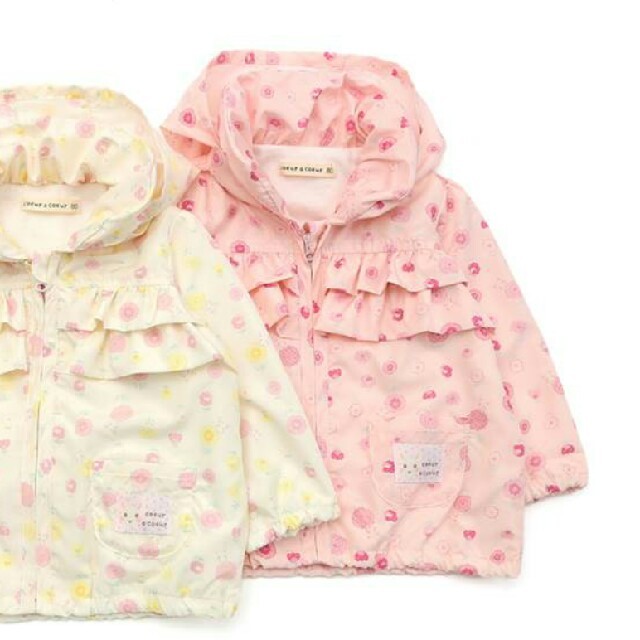 coeur a coeur(クーラクール)の新品　クーラクール　ウィンドブレーカー　ピンク　95 キッズ/ベビー/マタニティのキッズ服女の子用(90cm~)(ジャケット/上着)の商品写真