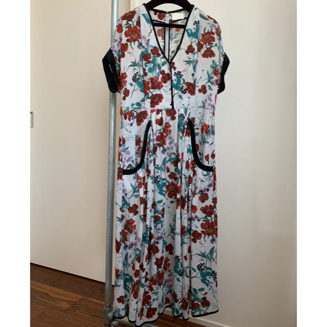 非常に高い品質 mame 花柄ドレス mame 2014ss 希少 - ひざ丈ワンピース