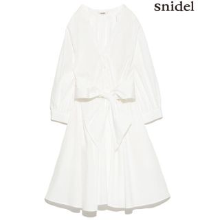 スナイデル(SNIDEL) リボンシャツ ひざ丈ワンピース(レディース)の通販 ...