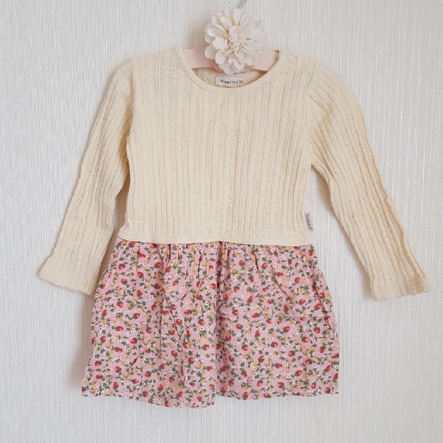 Biquette(ビケット)のビケット　春ワンピース　9095センチ キッズ/ベビー/マタニティのキッズ服女の子用(90cm~)(ワンピース)の商品写真