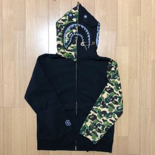 アベイシングエイプ(A BATHING APE)のBAPE × JAM HOME MADE シャーク ABCグリーン(パーカー)