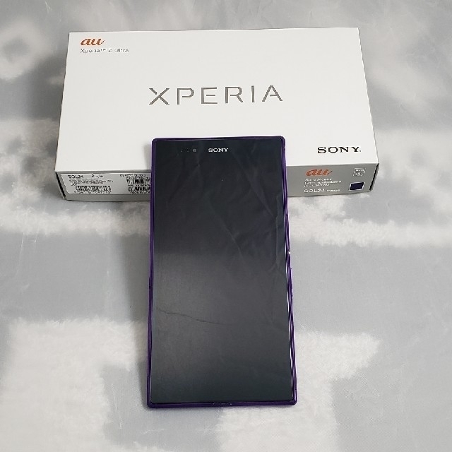 au Xperia Z Ultra パープルスマートフォン/携帯電話