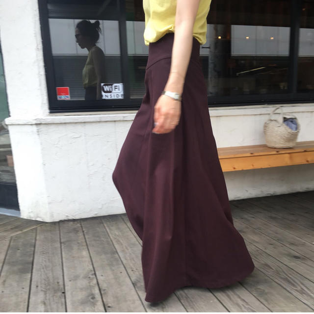 BEAUTY&YOUTH UNITED ARROWS(ビューティアンドユースユナイテッドアローズ)のLILI MEEK フレアロングスカート レディースのスカート(ロングスカート)の商品写真